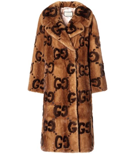 gucci fw 18 wool coat|Gucci fur coats female.